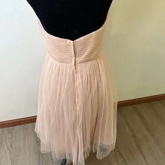 Jenny Yoo Collection Maia Convertible Strapless Tulle Dress Blush Size 14​ - Picture 2 of 12